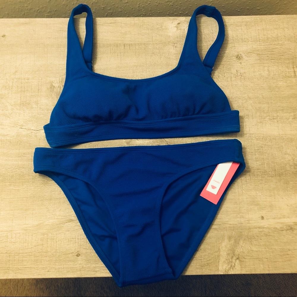 Bright Blue Two Piece Swimsuit